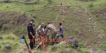 सल्लेमा विपद्का बेला हुने उद्धार सम्बन्धी नमुना अभ्यास (फोटो फिचर)